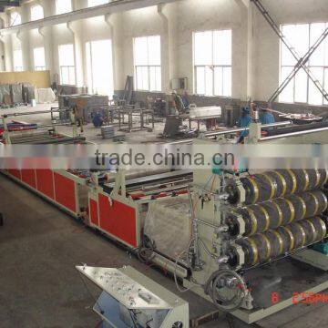 PE plastic tiles making machine