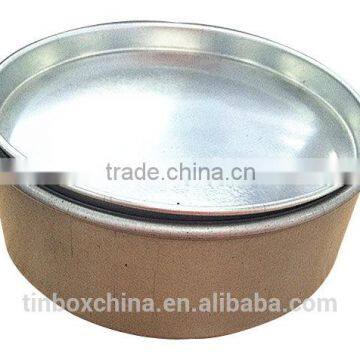 top quality seamless silver round metal candle holder