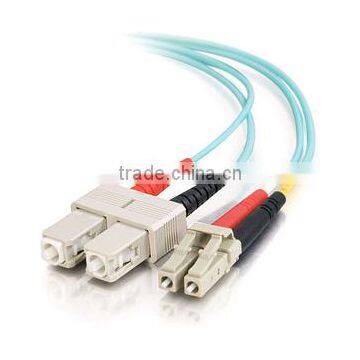 2m LC-SC 10Gb 50/125 OM3 Duplex Multimode Fiber Optic Cable (Plenum-Rated) photo-1