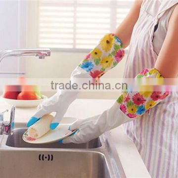 Cleaning LaTeX rubber household durable waterproofing washing dishes in the kitchen washing dishes thicken glove