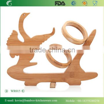 WR015/LFGB wood premium bamboo wine rack wooden fruit vegetable display rack antique wine kitchen rack