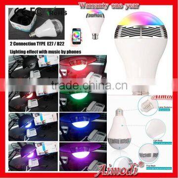 2015 new innovative led bluetooth speaker bulb,Colorful smart led bulb bluetooth led speaker