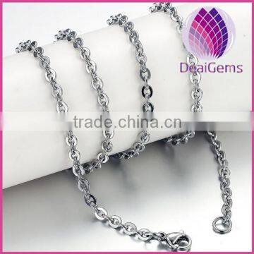 Wholesale stainless steel rolo chain necklace