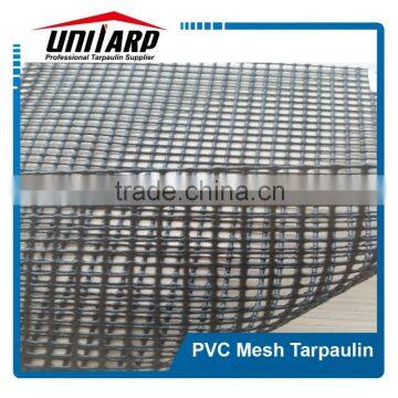 600gsm heavy duty woven pvc coated mesh tarpaulin ,mesh/net(see through) soild mesh tarpaulin fence