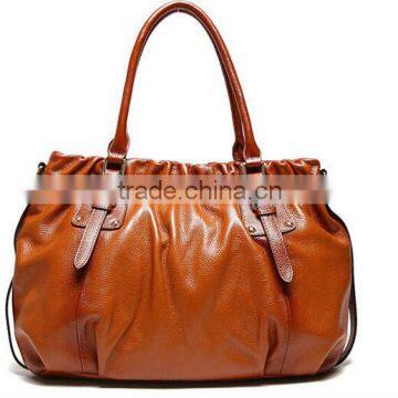 2014 vintage style ladies shoulder bags fashion pure leather tote bag