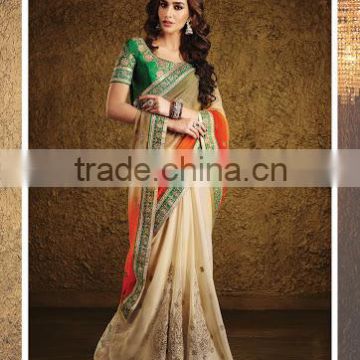 Off White Chiffon Saree