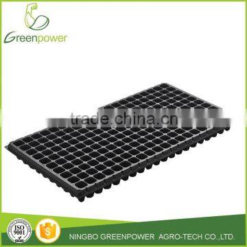 200cells plastic black rectangular seed tray for nusery