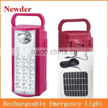 Solar camping light with solar panel MODEL 1048-3W