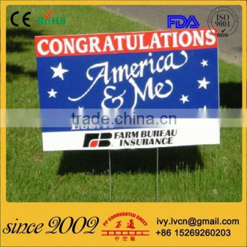 Factory Price Corflute Corrugated Plastic Yard Signs