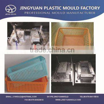 Household Plastic Injection Rectangular Fruit & Vegetable Basket Mould / Molding