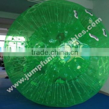 Green color PVC zorb ball,Inflatable Human Bubble Zorb color custom-made