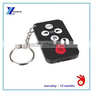 Mini Universal Infrared IR TV Set 7 Keys Television Remote Control Controller Keychain Key Ring Easily