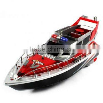 Hot!!!Electric Full Function 4CH Police Patrol Cruiser RTR RC Boat hobby(red)