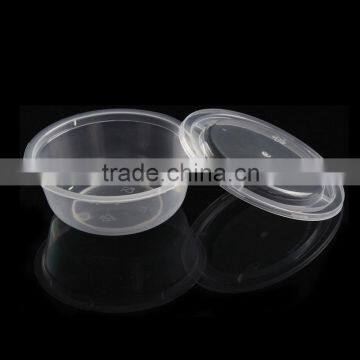 Disposable Plastic Food Container Round Bowl 200ml Soup Container With Lid photo-4