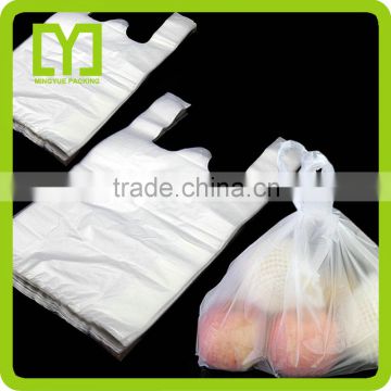 Supermarket custom biodegradable transparent good quality shopping bag