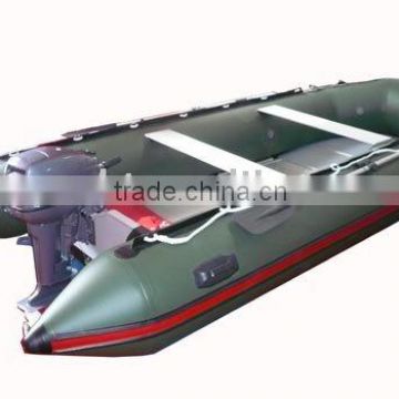 inflatable aluminum floor fishing boat