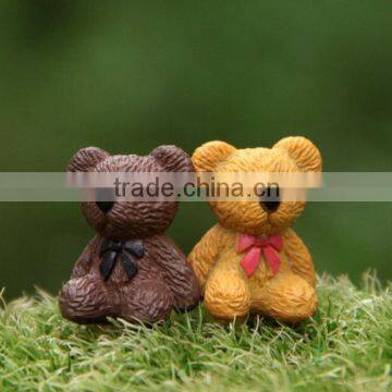 customized mini romantic bear resin figures/customized cartoon miniature resin figures/oem resin figurine made in China