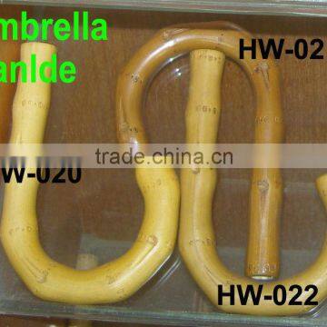 Umbrella accessories wooden curve handle for umbrella