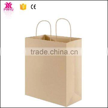 Simple custom shanghai factory shopping use kraft paper bag manufacturers