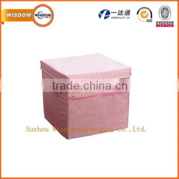 folding non woven fabric storage box with dot