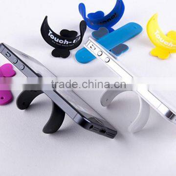 Wholesale customized silicone one touch-U mobile phone display stand