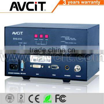 RCA connector Composite video S-video to VGA converter Volum Tuner