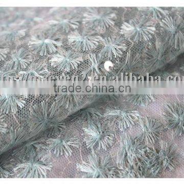 Latest Embroidery Sequin Bridal Lace Fabric, Mesh Fabric With Glitter Sequin Lace Fabric photo-4