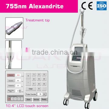 755nm alexandrite laser hair removal machine/hair salon equipment