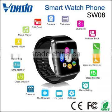 Vondo SW08 1.54" Screen Sweatproof Smart Watch Phone for IPhone 5s/6/6s And 4.2 Android Or Above SmartPhones - Black photo-2