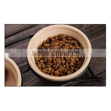 Promotional Wholesale Double Pet Food Bowl Cartoon Ceramic Pet Bowl photo-6