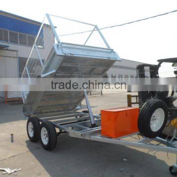 9'x5' Hydraulic Galvanized Tandem Tipper box trailer