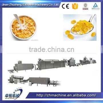 hot sale puffed Snack Breakfast Cereals corn flakes making Machine