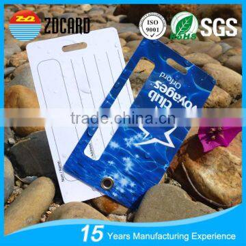 ZDCARD Pvc Luggage Tags with transparent strap