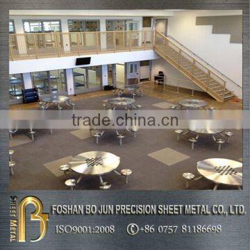 High quality custom restaurant furniture stainless steel table made in china