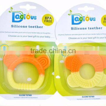 BPA Free Wholesale Cheap silicone Baby Teether Toys Natural Rubber For Baby