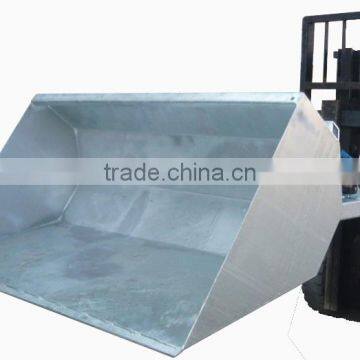 Machinery forklift attachment steel hydraulic forklift bucket