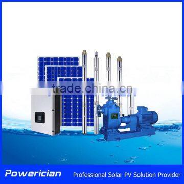 Farm Irrigation Solar Solution Fetch Water By Solar 94M Head Lift with Solar Pump Inverter IP65