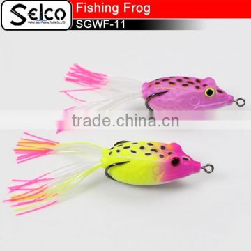 SGWF-11 artifical plastic floating soft frog, 55mm/13g