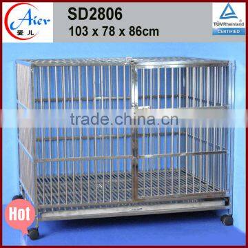 Manufactured metal dog cages for supplier