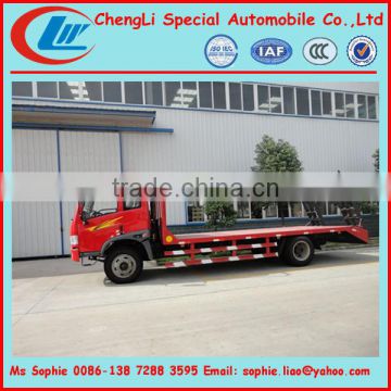 FAW truck for transport excavator ,excavator truck,used flat body truck