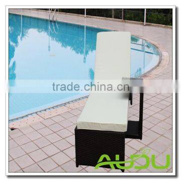 Audu Sicilia Black Rattan Sun Loungers