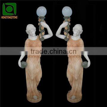 Garden Natural Marble Statue Lamps photo-5