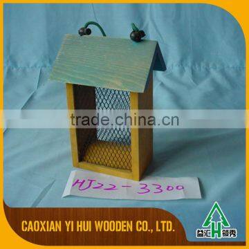 Decorative Beautiful Stand Wooden Bird House Feeder photo-3