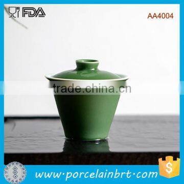 Chinese Bamboo Style With Lid Ceramic Tea Cup