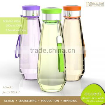 Custom Beautiful Borosilicate Glass Cola Glass Bottle