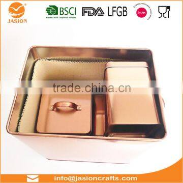 SET0653 Set of 5 Hot Sale Europe Golden Printing Kitchen Bread Tea Coffee Sugar Biscuits Storage Set photo-6