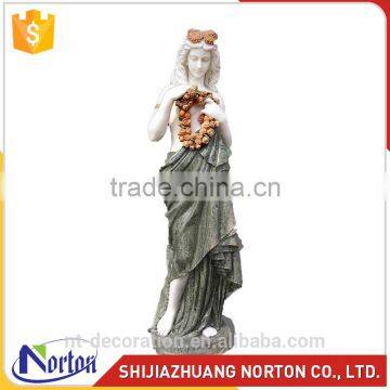 Marble carving grace flower ancient female statues NTMS-041Y