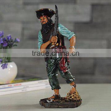 Halloween Caribbean Pirates With Sword Collection Statue photo-2