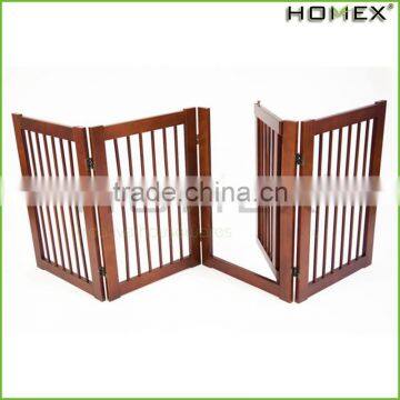 Modern Wood Best Pet Gate Portable Dog Fence Homex_BSCI Factory