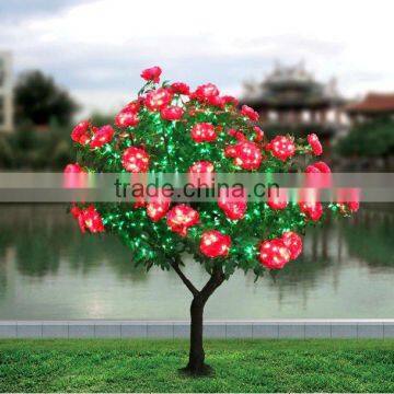 beautiful outdoor decorative peony led tree light,led peony tree,decorative tree